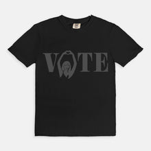 VOTE | ADULT BOXY TEE | BLACK ON BLACK