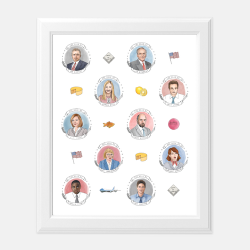 READY TO SHIP | THE WEST WING CHARACTERS | 8x10