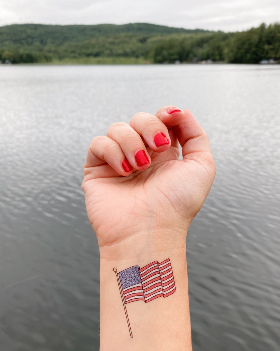 british and american flag tattoos