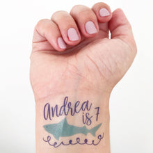 Custom Shark Temporary Tattoos - Perfect Party Favors!