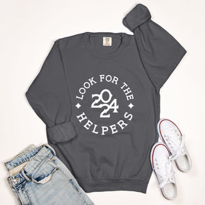 LOOK FOR THE HELPERS | BOXY CREWNECK