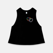 LINKED HEARTS | RACERBACK CROPPED TANK