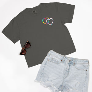 LINKED HEARTS | CROPPED BOXY TEE