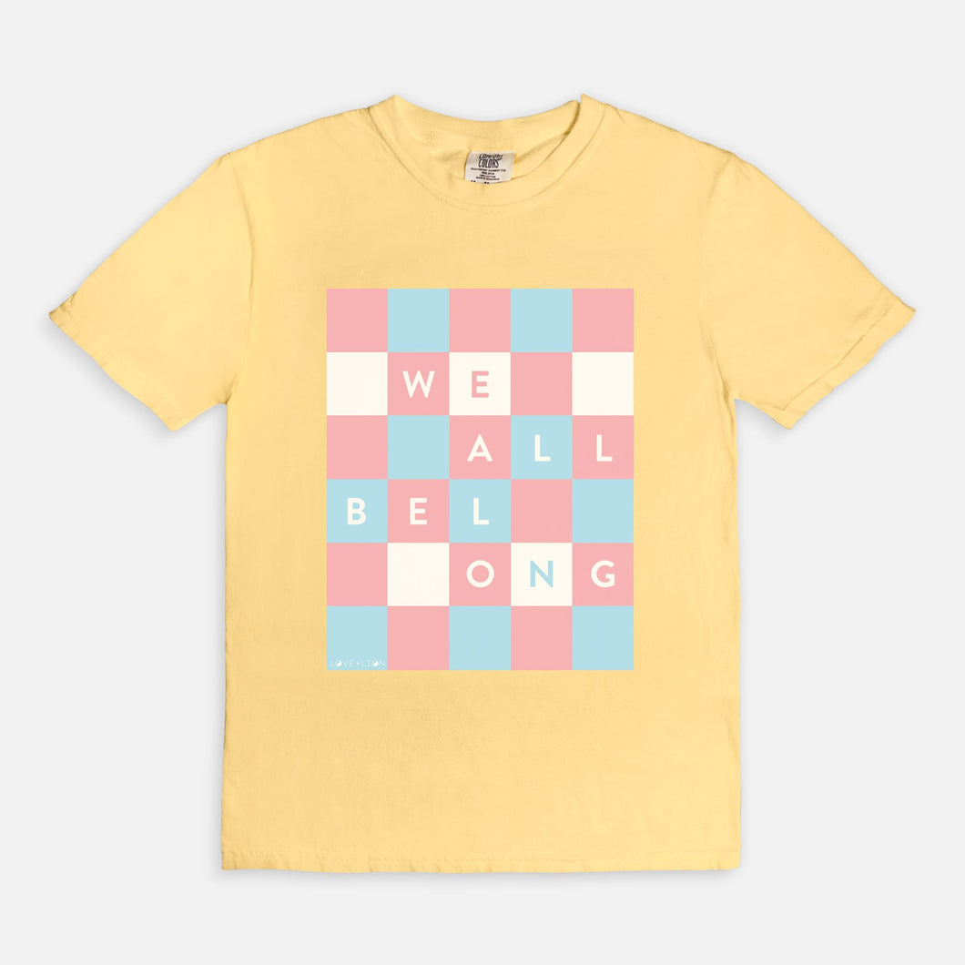 WE ALL BELONG | ADULT BOXY TEE | TREVOR PROJECT