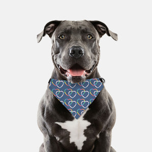 LINKED HEARTS | COLLAR PET BANDANA (LARGE & XL)