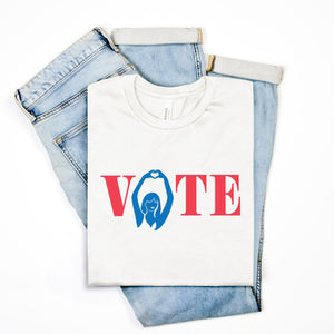 VOTE| PATRIOTIC | SOFT WHITE TEE