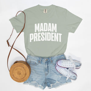 Madam President Boxy Tee White