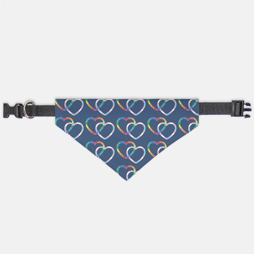 LINKED HEARTS | COLLAR PET BANDANA (SMALL & MEDIUM)