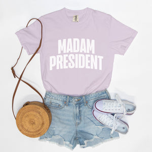 Madam President Boxy Tee White