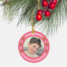 CUSTOM PHOTO ORNAMENT | GINGERBREAD