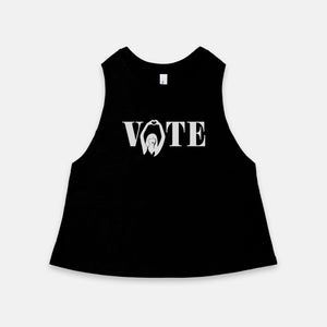 VOTE - RACERBACK CROPPED TANK