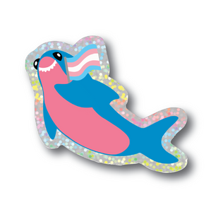 TRANS MASCOT | GLITTER STICKER