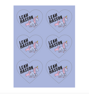 CUSTOM NAME LABELS | STICKER SHEETS | HEARTS <p style=font-size:16px>*more styles</p>