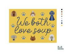 WE BOTH LOVE SOUP | 18 MESH NEEDLEPOINT CANVAS