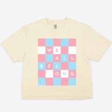 WE ALL BELONG | ADULT BOXY CROPPED TEE | TREVOR PROJECT