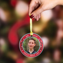 CUSTOM PHOTO ORNAMENT | HOLLY JOLLY