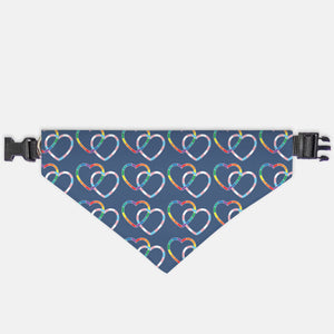 LINKED HEARTS | COLLAR PET BANDANA (LARGE & XL)