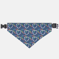 LINKED HEARTS | COLLAR PET BANDANA | LARGE & XL