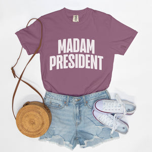 Madam President Boxy Tee White