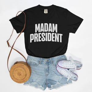 Madam President Boxy Tee White