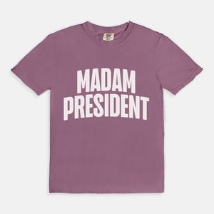 Madam President Boxy Tee White