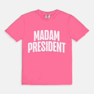 Madam President Boxy Tee White