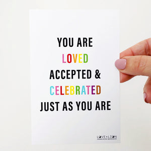 YOU ARE LOVED | POSTCARD
