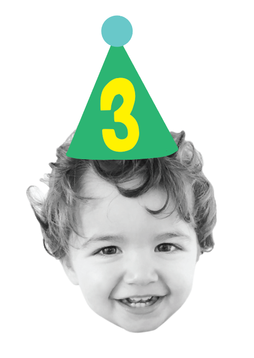 CUSTOM BIRTHDAY HAT STICKERS <p style=font-size:14px>*more colors</p>