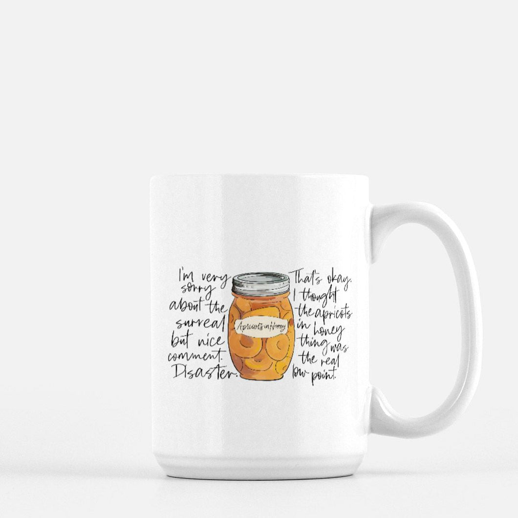 READY TO SHIP | APRICOTS IN HONEY | 15 OZ MUG