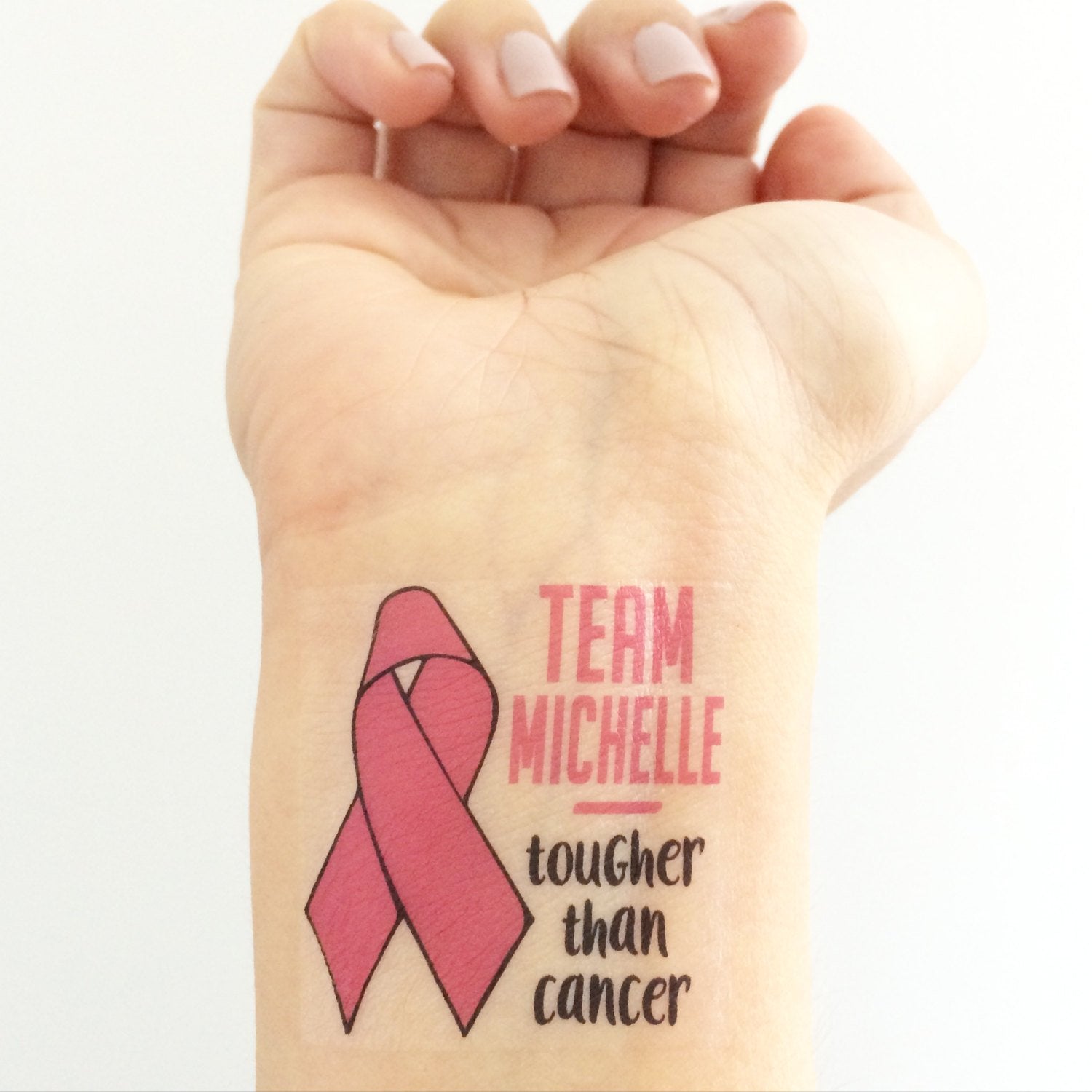 Tattoos with Ribbons for Cancer Awareness