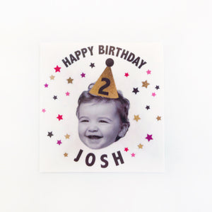 BIRTHDAY STARS PHOTO TATTOO <p style=font-size:12px>*more colors</p>